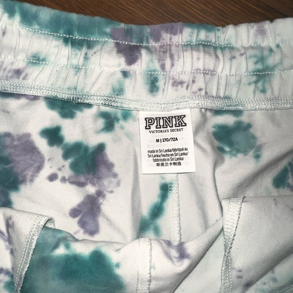blue tie-dye PINK sweatpants - Picture 3 of 3